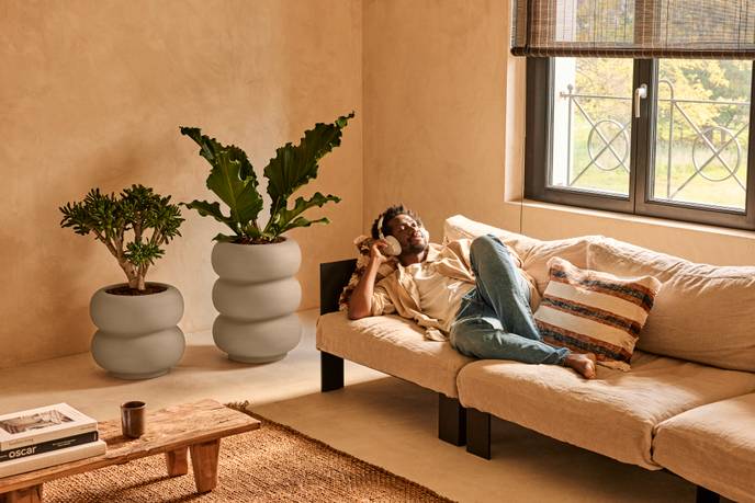 amber roll high 43cm greige